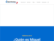 Tablet Screenshot of miguelmanchego.com